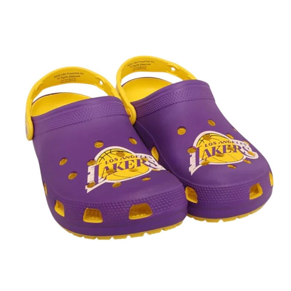 CROCS Mens NBA Los Angeles Lakers Clog Size 10 EU 43.5 Purple Yellow NWT